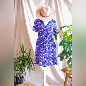 Blue and White dress